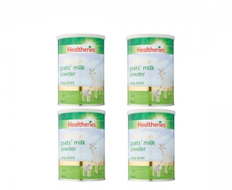 【新西兰直邮包邮】Healtheries 贺寿利 纯山羊成人奶粉 450克x4罐/箱【奶粉订单收件人身份证必需上传】 【新西兰直邮包邮】Healtheries 贺寿利 纯山羊成人奶粉 450克x4罐/箱【奶粉订单收件人身份证必需上传】